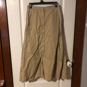 & Other Stories linen midi skirt